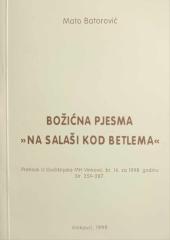 Božićna pjesma "Na salaši kod Betlema"