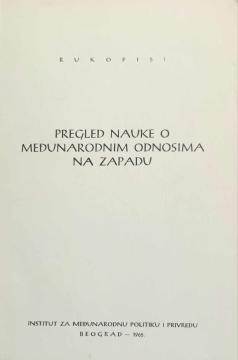 Pregled nauke o međunarodnim odnosima na Zapadu