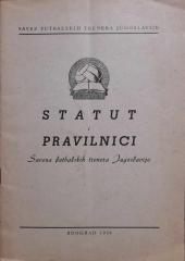 Statut i pravilnici Saveza futbalskih trenera Jugoslavije
