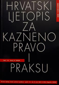 Hrvatski ljetopis za kazneno pravo i praksu / god.15 - br.2, str. 487-1196 (2008)