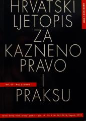 Hrvatski ljetopis za kazneno pravo i praksu / god.17 - br.2, str. 501-1012 (2010)
