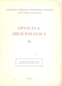 Opuscula archaeologica IV: Zlatni nakit iz helenističko-ilirske nekropole u Budvi