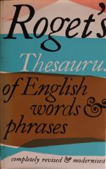 Roget's Thesaurus of English Words and Phrases