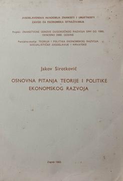 Osnovna pitanja teorije i politike ekonomskog razvoja