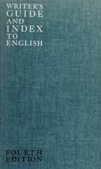 Writer's Guide and Index to English