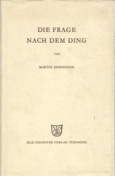 Die Frage nach dem Ding