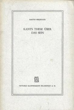 Kants these über das Sein