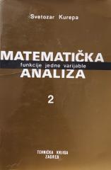 Matematička analiza 2: Funkcije jedne varijable