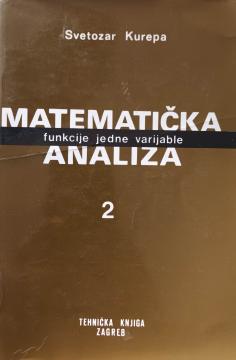Matematička analiza 2: Funkcije jedne varijable