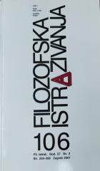 Filozofska istraživanja #106