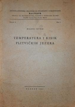 Temperatura i kisik Plitvičkih jezera